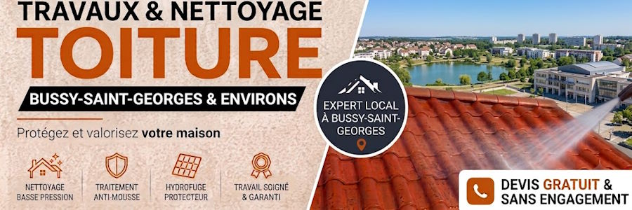 Nettoyage de toiture à Bussy-Saint-Georges