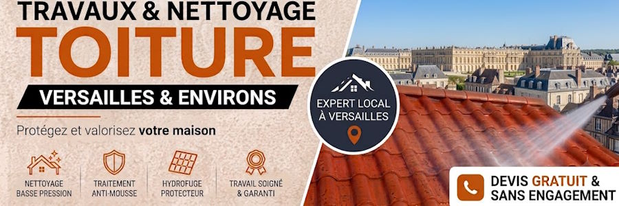 Nettoyage de toiture à Versailles